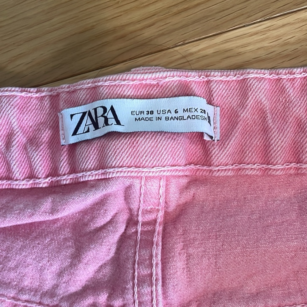 Zara Women’s Mom Jeans - Pink - size 6 - Picture 4 of 4